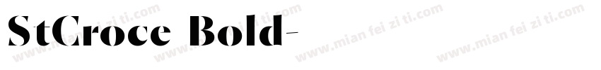 StCroce Bold字体转换